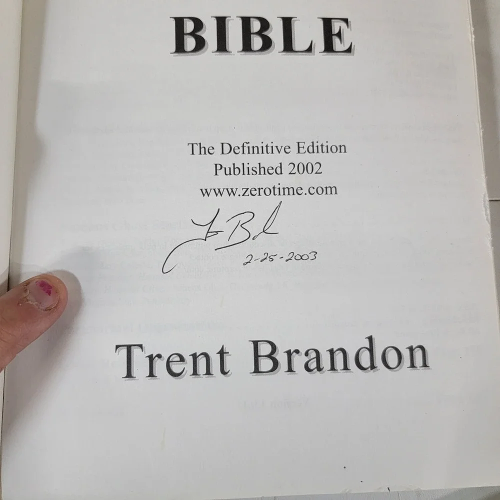 The Ghost‎ Hunters Bible – 165 p. Occult Book Signed by Author Trent Brandon